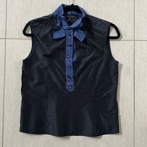Marc Jacobs size 2 silk shirt black